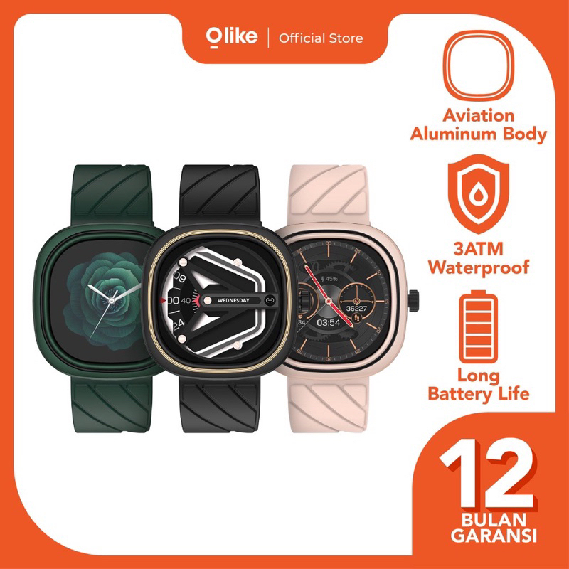 Olike Smartwatch W5 Waterproof Garansi Resmi Original