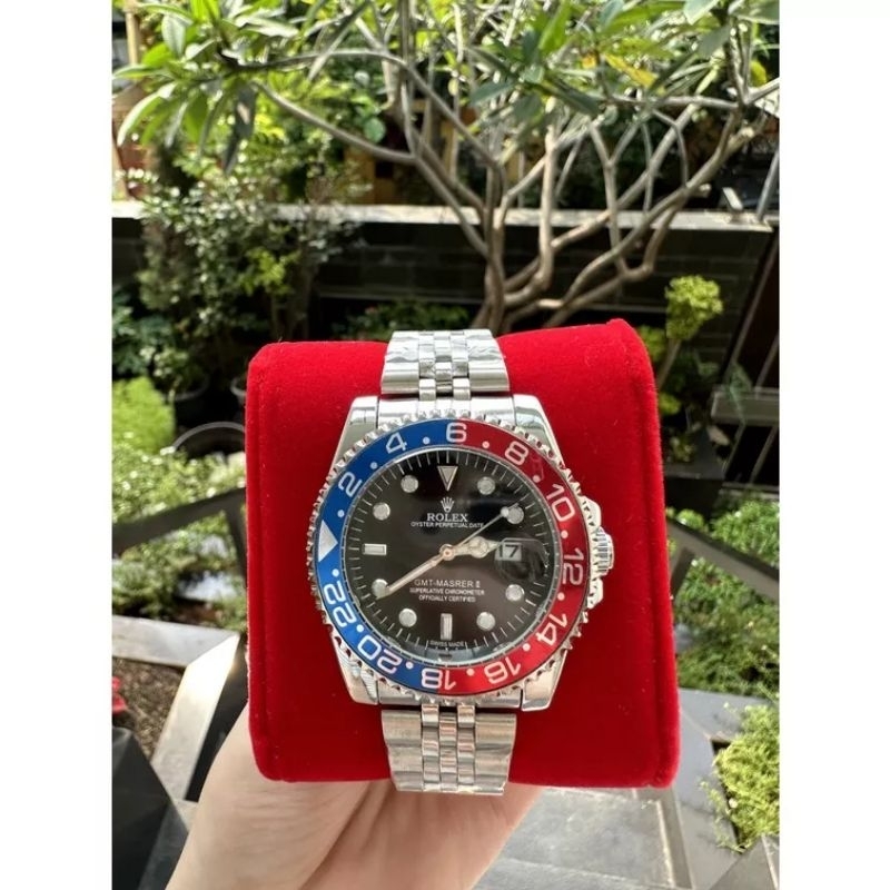 JAM TANGAN PRIA RANTAI ROL.EX TANGGAL AKTIF RING PUTAR