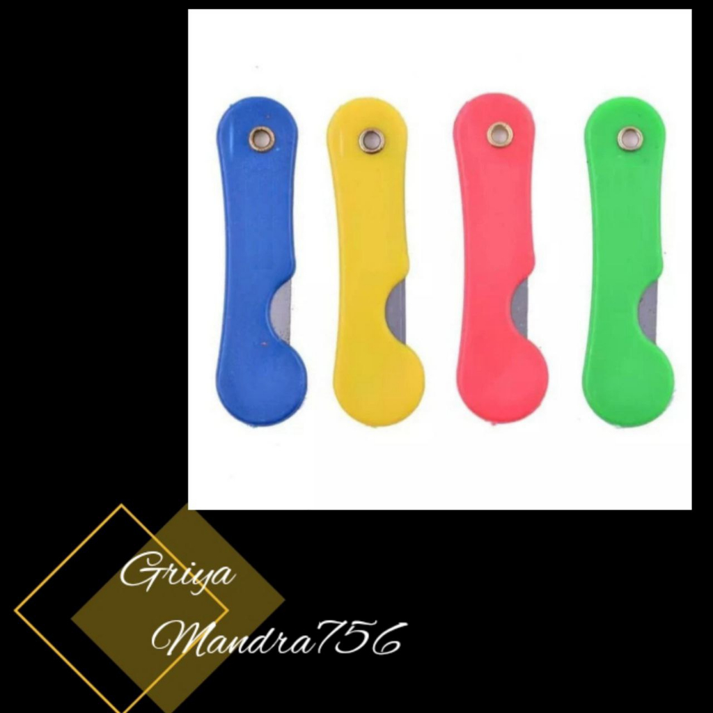 

pisau cutter lipat mini warna kuning satuan per 1 pcs