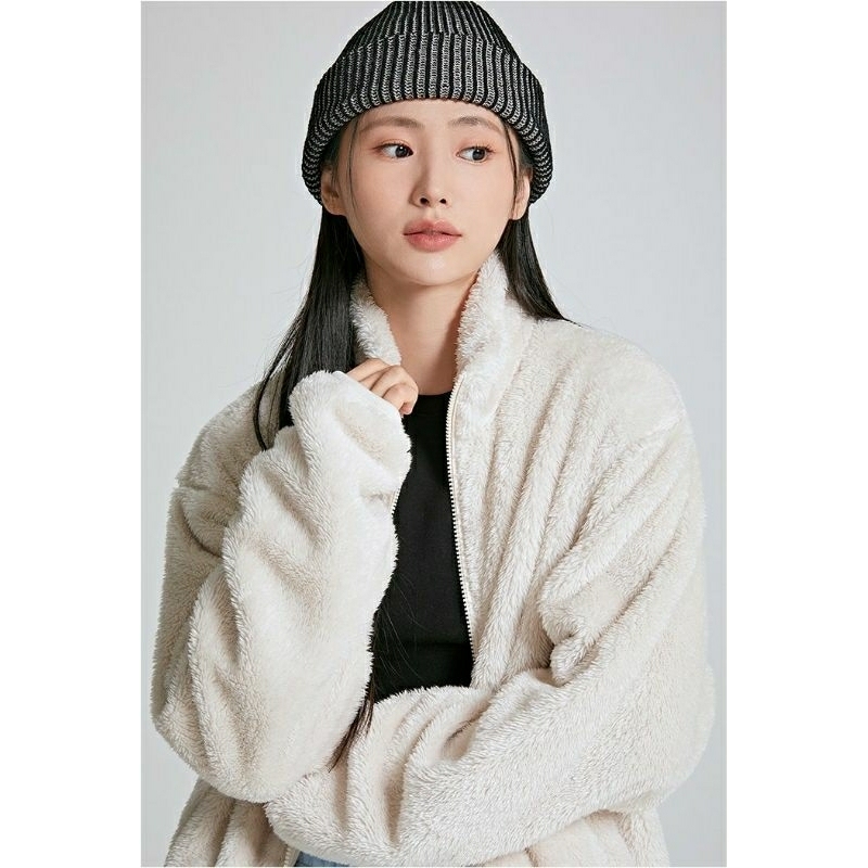 Jaket Bulu Fleece Sherpa Dewasa Pria dan Wanita Musim Dingin
