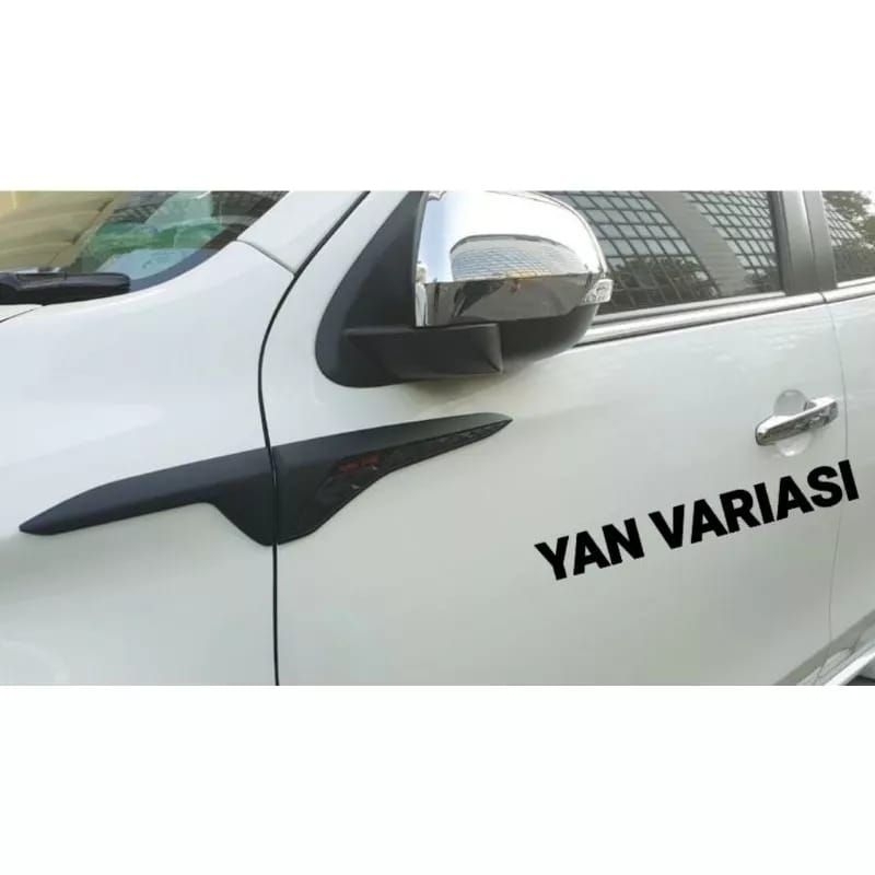 side ventilator air flow samping mitsubishi all new pajero SPORT HITAM DOFF / chrome crome tempel 2016 2017 2018 2019 2020 2021 2022