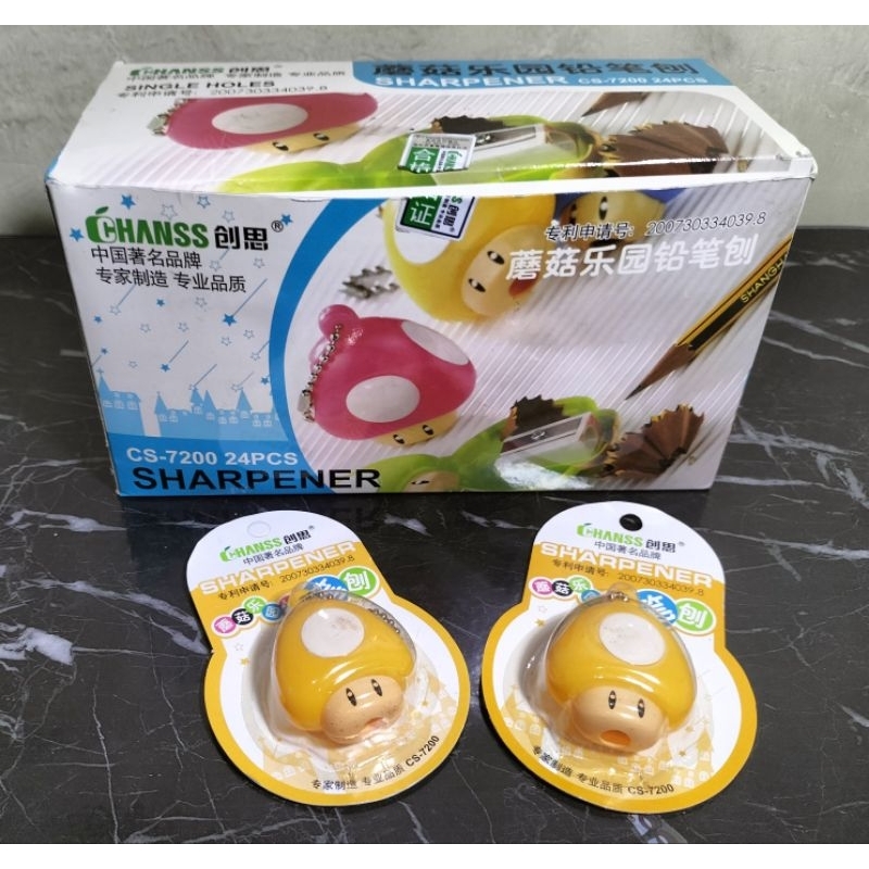 

Rautan pensil karakter jamur. SHARPENER CS 7200