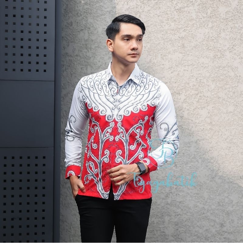 Kemeja Batik Slimfit Lapis Furing Premium 929 Tyaga Batik