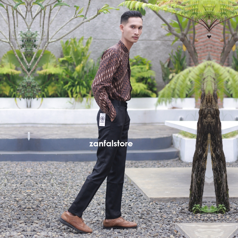 celana kantor kerja pria slimfit celana bahan high quality celana kasual pria