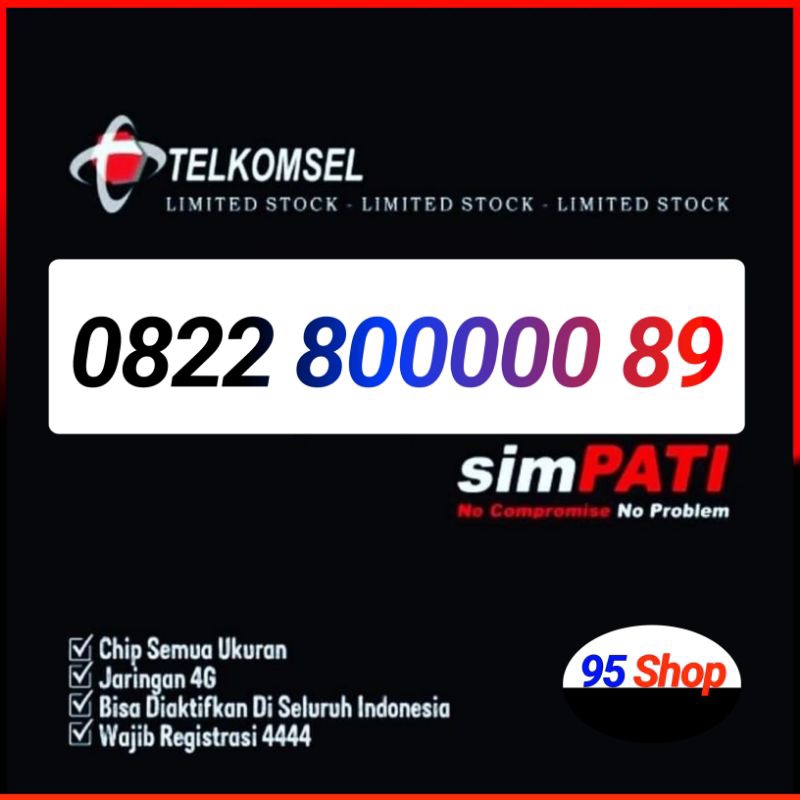 NOMOR CANTIK TELKOMSEL SUPER89