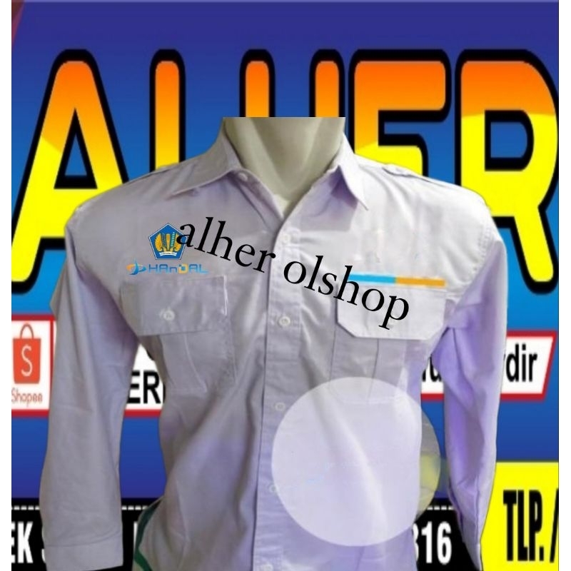 lengan panjang kemeja Kemenkeu baju Kemenkeu seragam Kemenkeu Pdh Kemenkeu Pdl Kemenkeu kemeja kerja