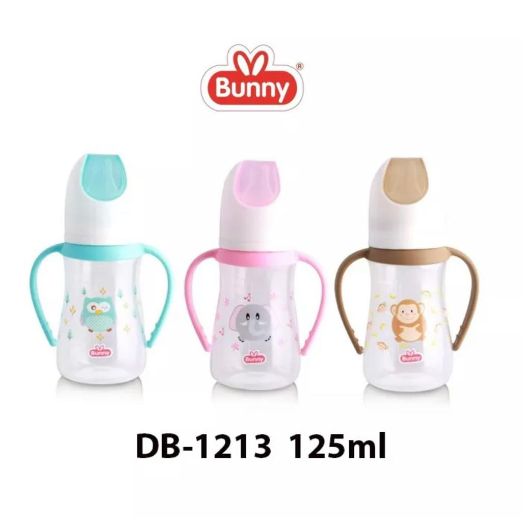 Lusty Bunny Botol Susu dengan Pegangan Bottle With Handle Selfie Animal 125 ml 250 ml DB2413 DB1213