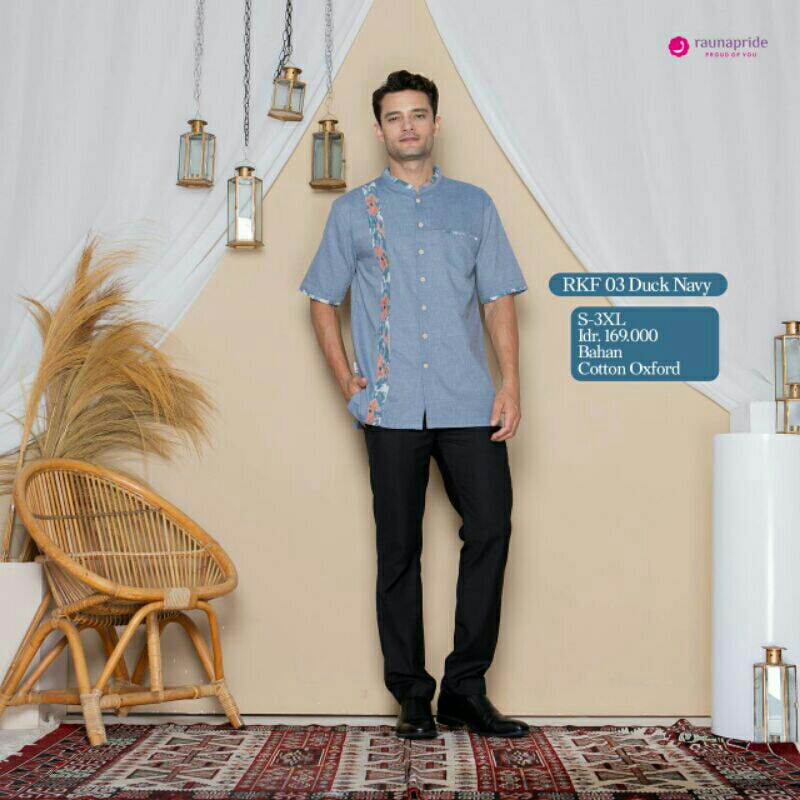 BAJU KOKO RKF 03 DUCK NAVY BY RAUNA