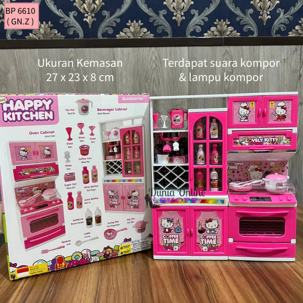 MAINAN ANAK PEREMPUAN LEMARI KITCHEN SET/MAINAN DAPUR LEMARI ANAK 6640