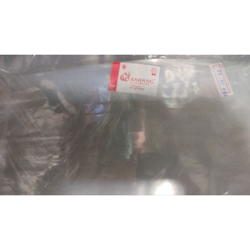 plastik PP 20x35 bening tebal 0,8