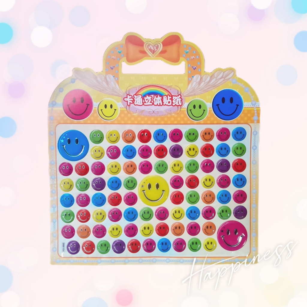 

Gambar Tempel Tas Sticker Stiker Anak Karakter Smiley Emoticon Emoji