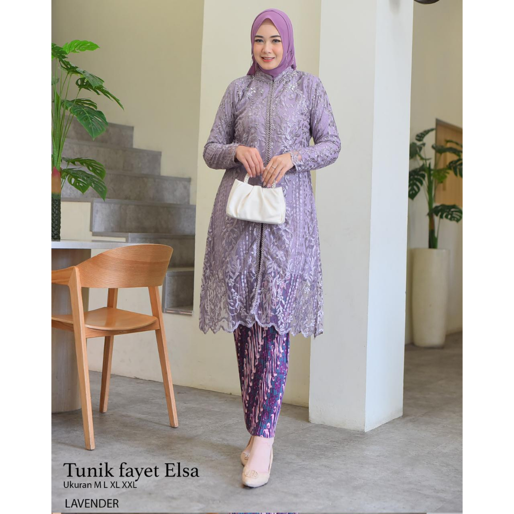 Tunik Payet Salsa / Kebaya Modern / Kebaya Kondangan Wisuda Pesta Bridesmaid Kekinian