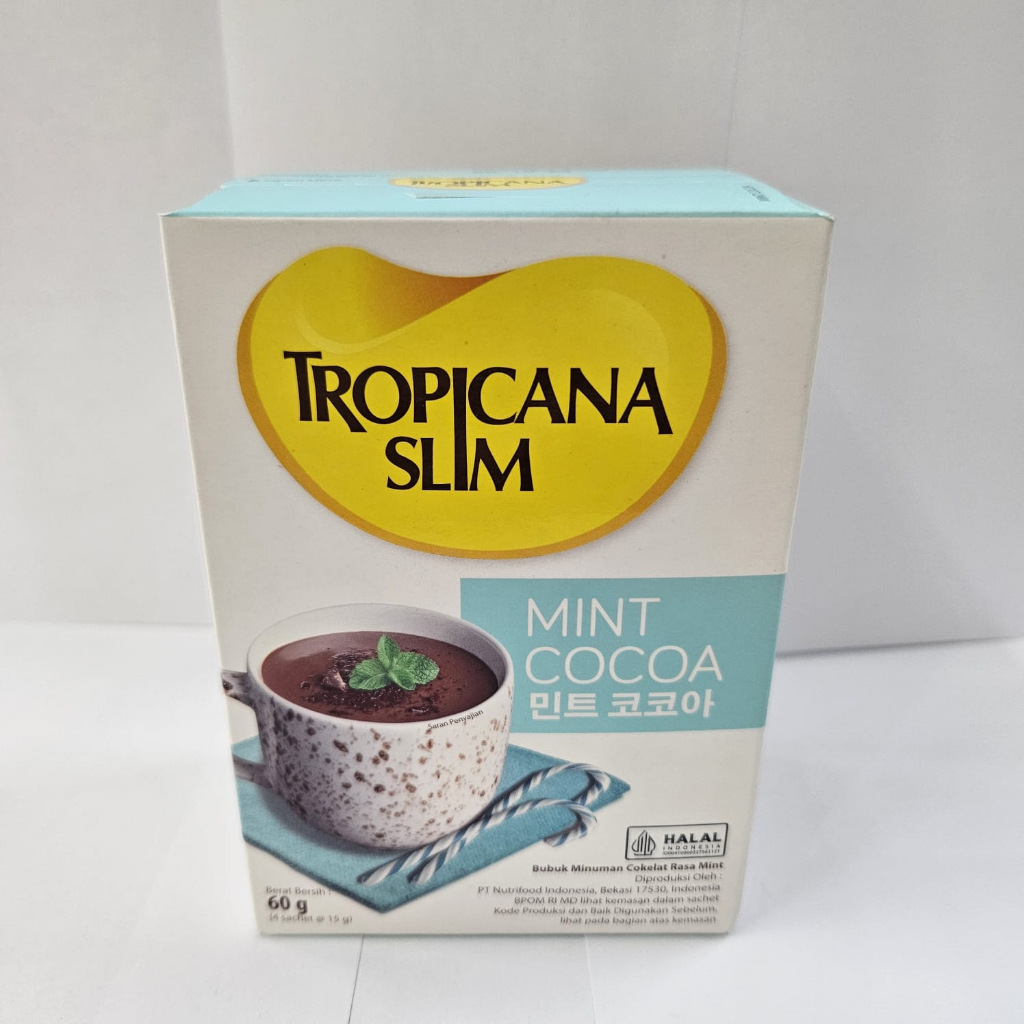 Tropicana Slim Mint Cocoa Minuman Cokelat Rasa Mint 4x15 gram