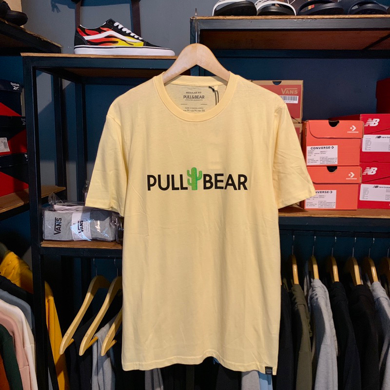 [ RESMI STORE ] PULL&amp;BEAR BASIC LOGO TEE ORIGINAL