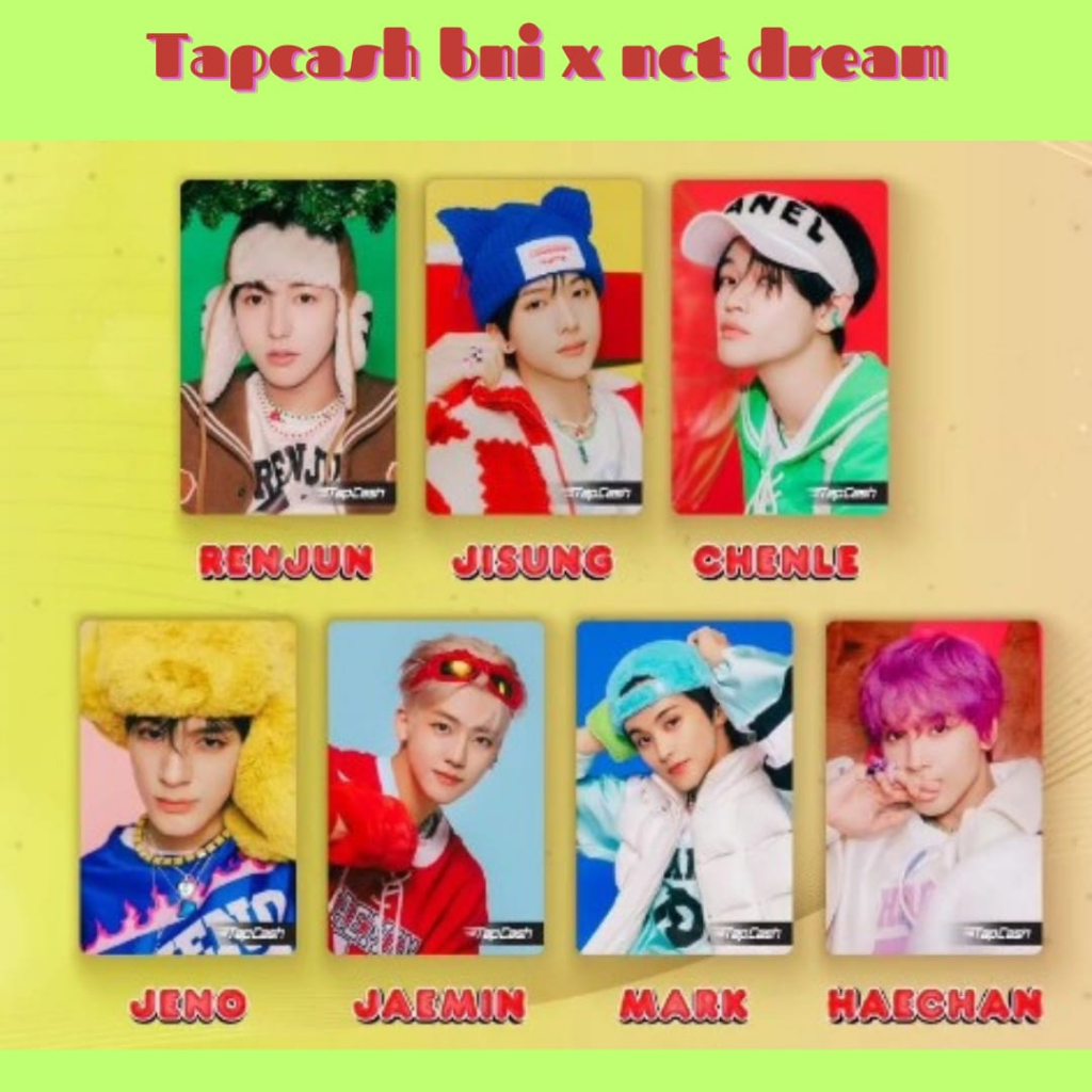 Tapcash NCT DREAM jeno jaemin haechan jisung chenle renjun marl