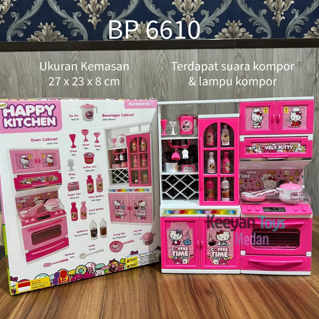 Mainan Lemari Masak Masakan Anak Ada Lampu dan Suara / Mainan Kitchen Set Dapur