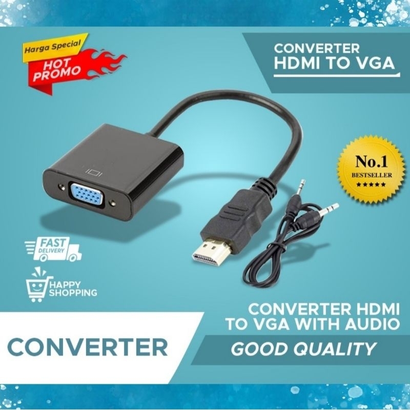 Converter HDMI to VGA Plus Audio High Quality Product