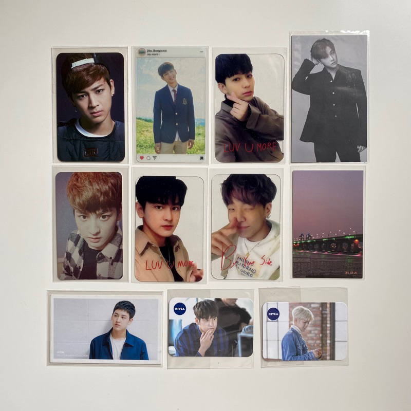 iKON Yunhyeong Chanwoo Bobby DK Donghyuk PC Photocard Rare WIN GBR BC Konisoap Nivea Goodbye Road Br
