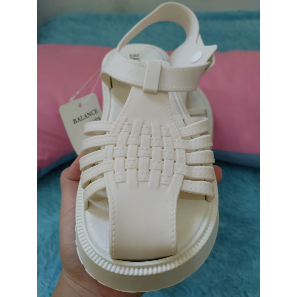 Sepatu Sandal jelly Wanita dewasa import trendy code 972-A1 size 37-40