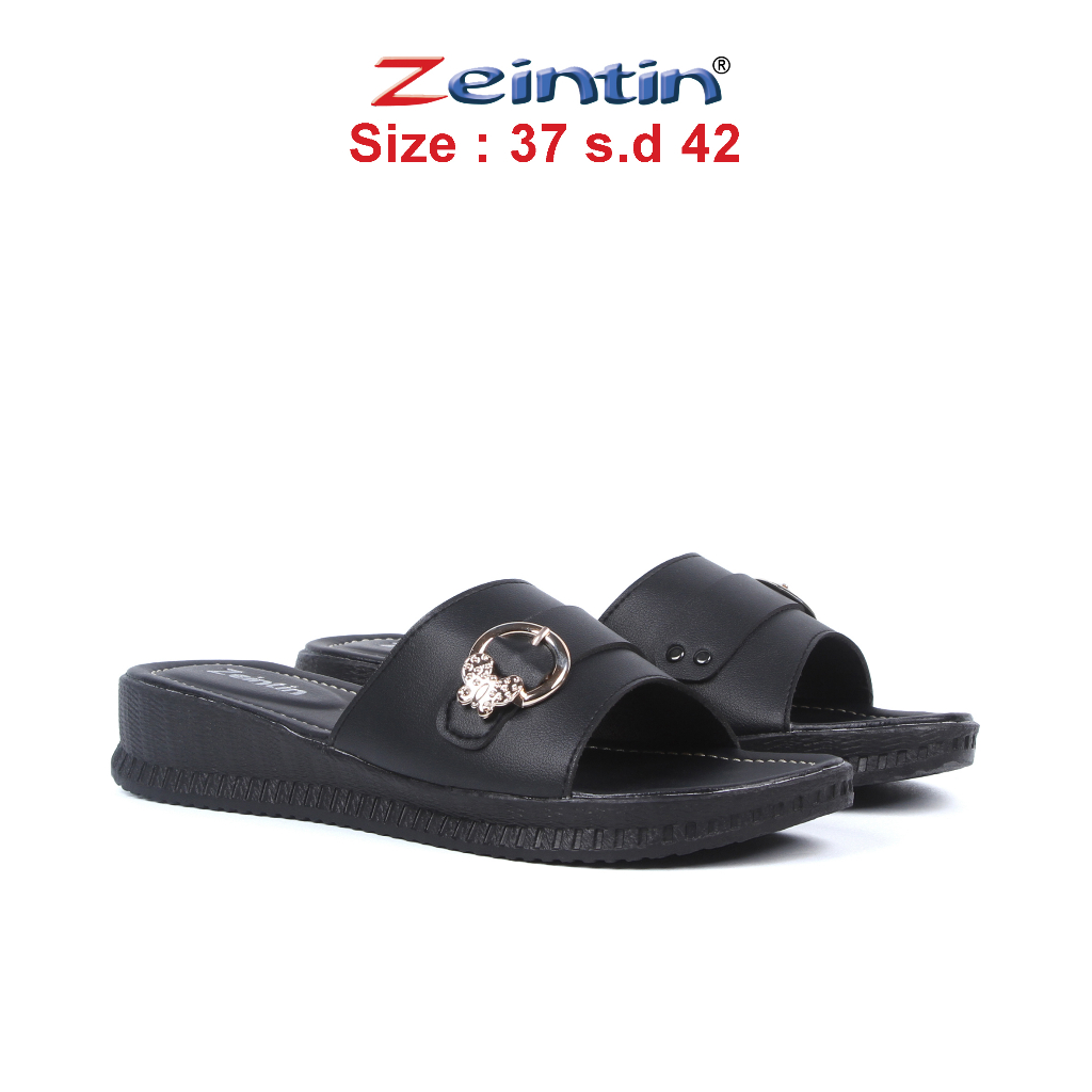 Zeintin - Sandal Wanita Kulit Sintetis Zeintin Original Sandal Wedges HP