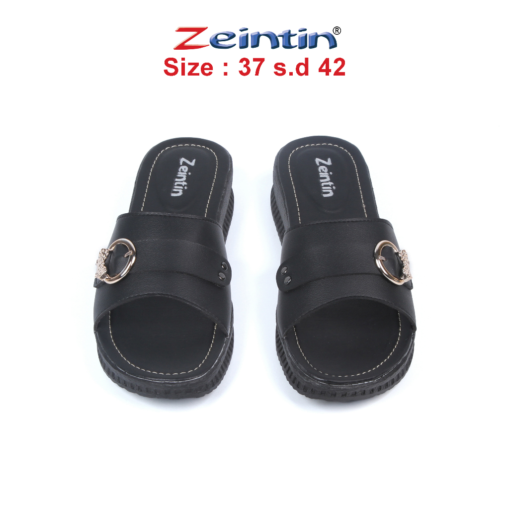 Zeintin - Sandal Wanita Kulit Sintetis Zeintin Original Sandal Wedges HP