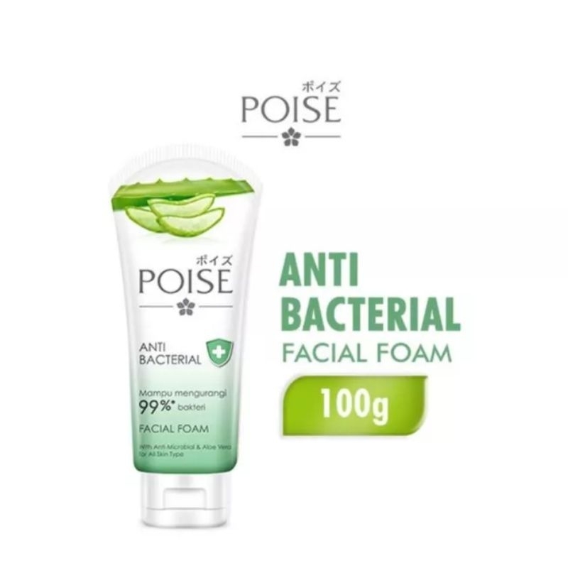 POISE ANTI BACTERIAL FACIAL FOAM 100G