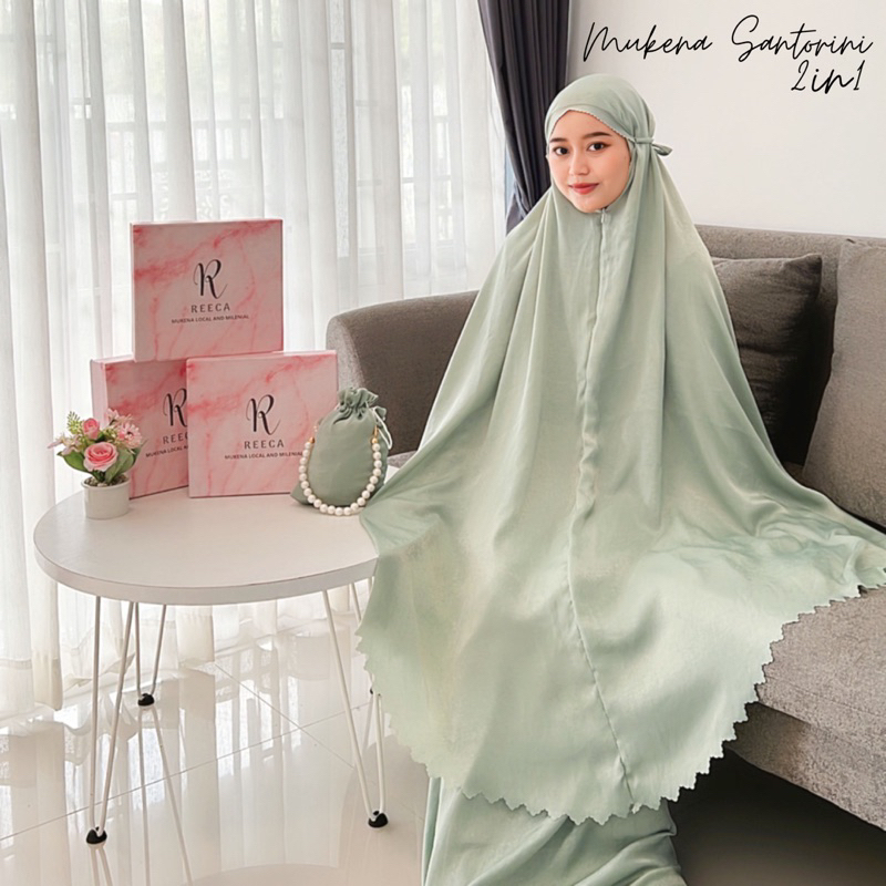 [ Gratis Box Premium ] Mukena Dewasa Premium Silk 2in1 Jumbo