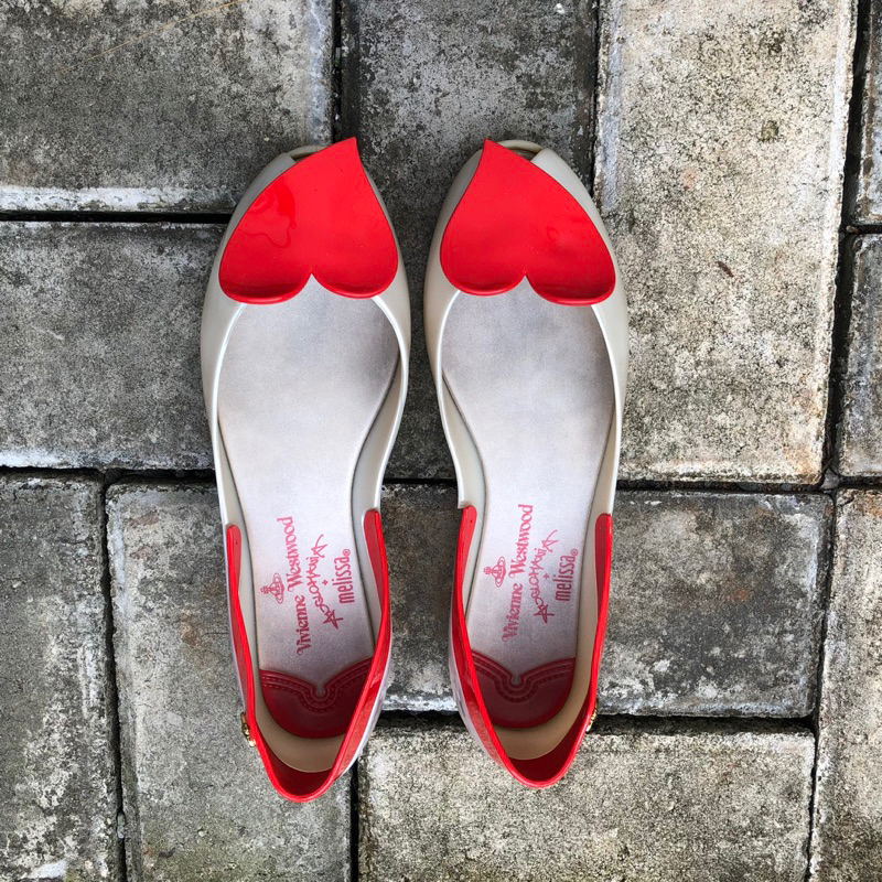 Melissa x Vivienne Westwood love red