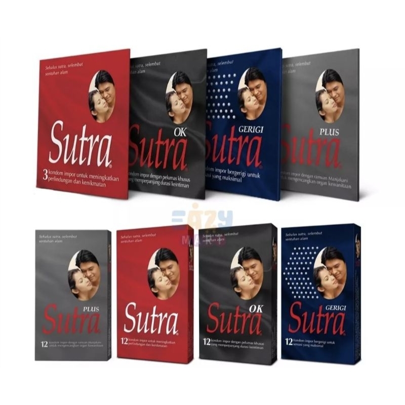 Kondom Sutra Merah OK Plus Gerigi Isi 3 dan 12