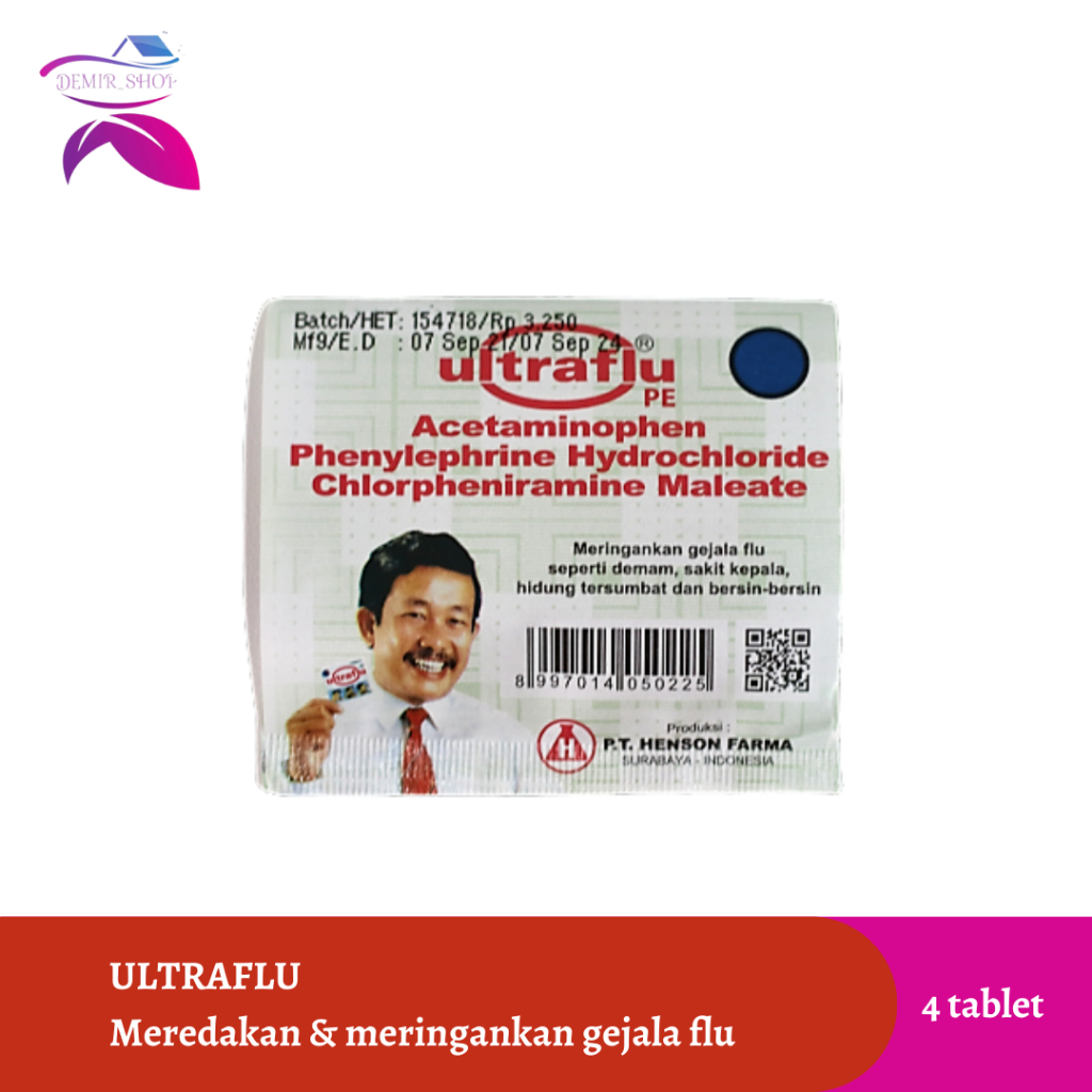 Ultraflu Strip / Obat Flu / Meringankan Gejala Flu