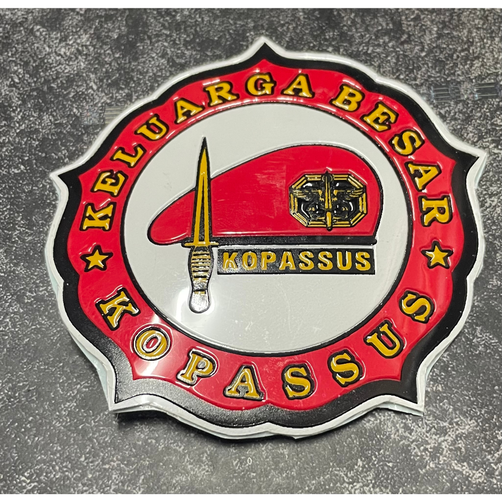 Sticker Kopassus Bunga - Sticker Kopassus Stiker Kopassus Stiker Mobil