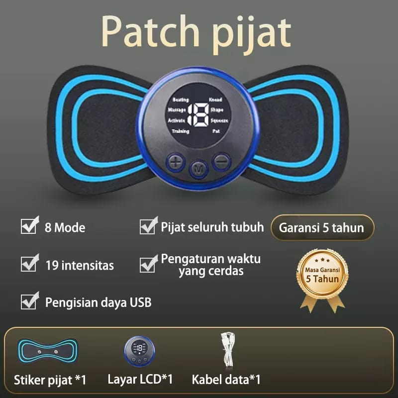 EMS Tempel Mini Massage Alat Pijat Tempel Getar Elektrik Pijet Electric Mini Serbaguna Multifungsi