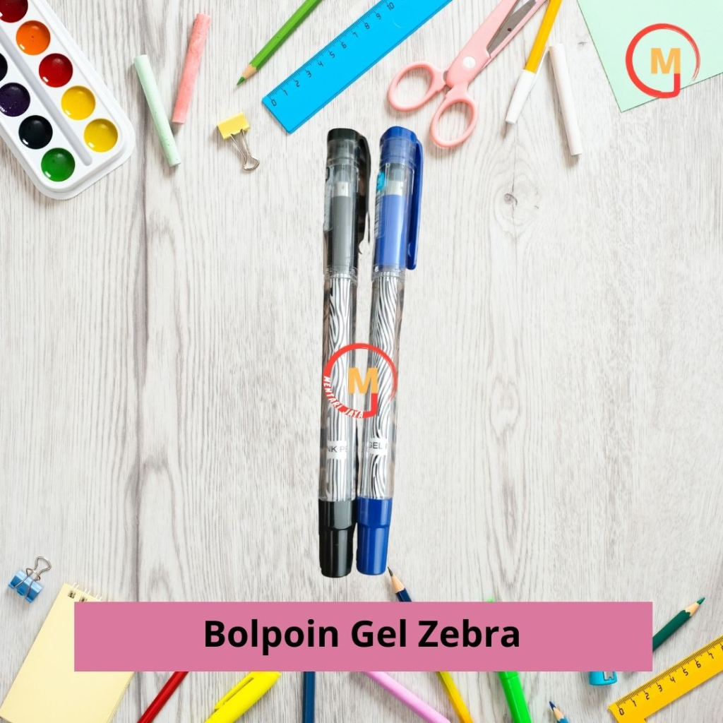 

Bolpoin Gel Tizo Motif Zebra/ Batik Warna Hitam/ Biru