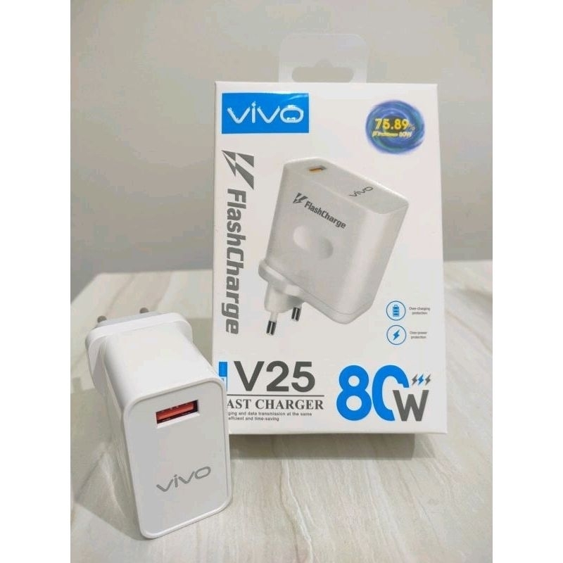 Batok Adaptor Vivo V25 80w Super Fast Charging ♧