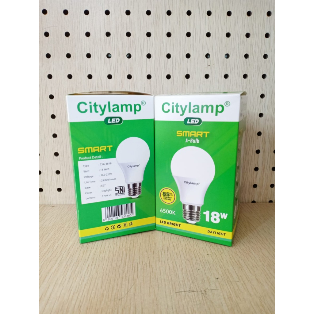 Lampu LED 18W CityLamp Smart Bulb 18 Watt Cahaya Putih