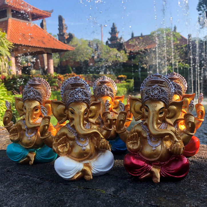 PATUNG GANESHA 15 CM/PATUNG GANESA/PATUNG GANESHA RESIN/PATUNG DEWA DEWI/ DEWA GANESHA