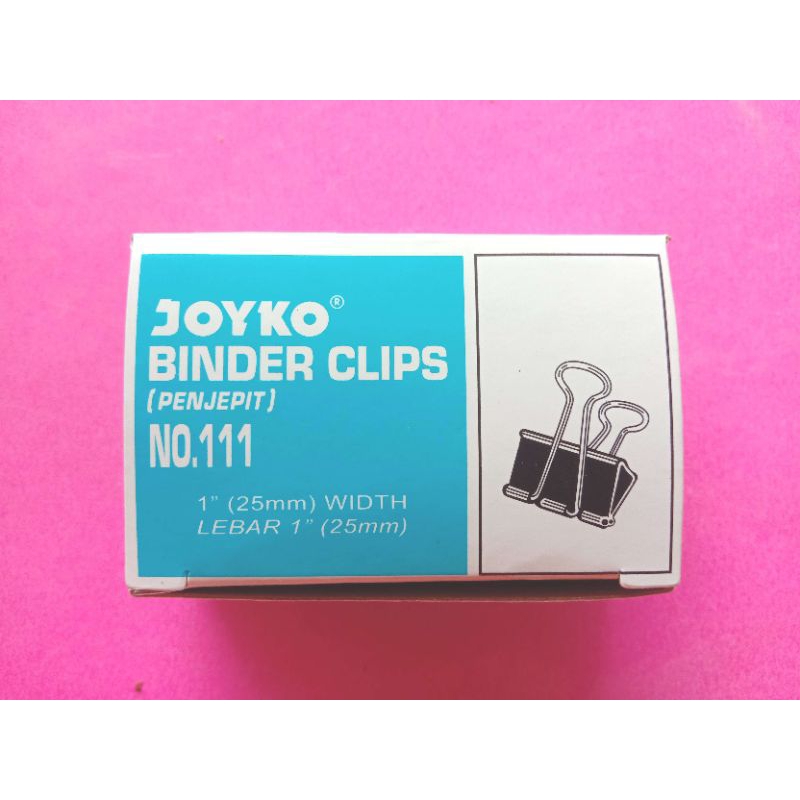 

Joyko Binder Clips No. 111 Murah (1 Box isi 12 Pcs)