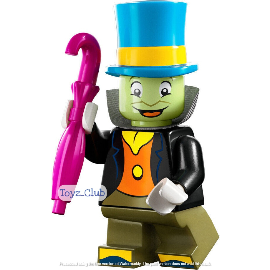 LEGO Minifigures 71038 Series 3 Disney 100 - Jiminy Cricket Minifigure Seri No 3 Set Movie Pinocchio