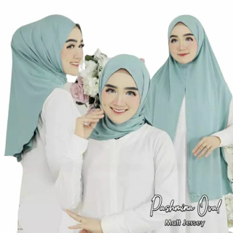 pasmina oval jersey/pasmina instan oval