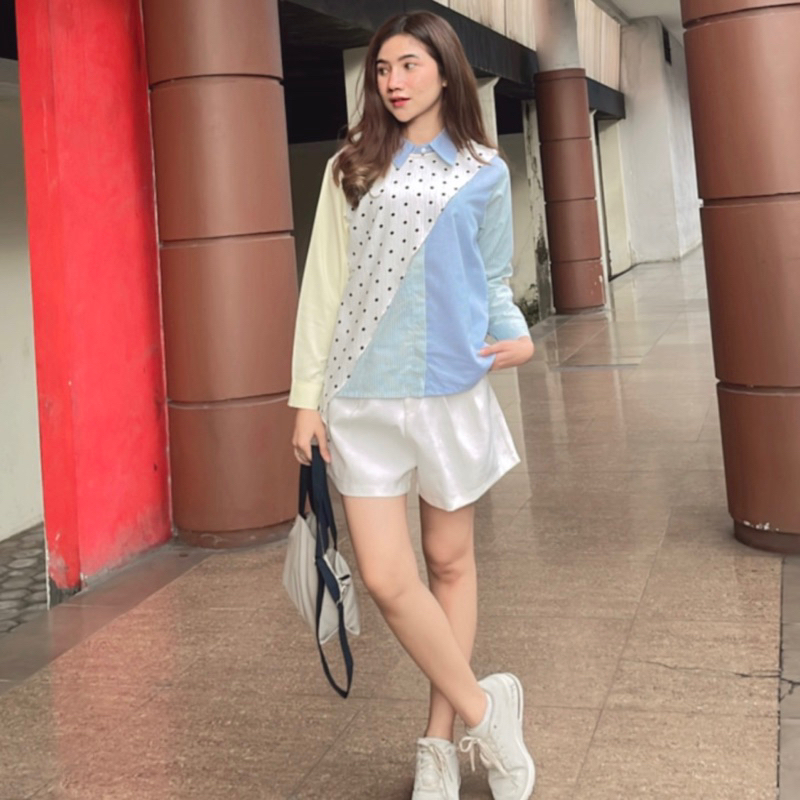 CLEO SHIRT kemeja wanita by rereyshop