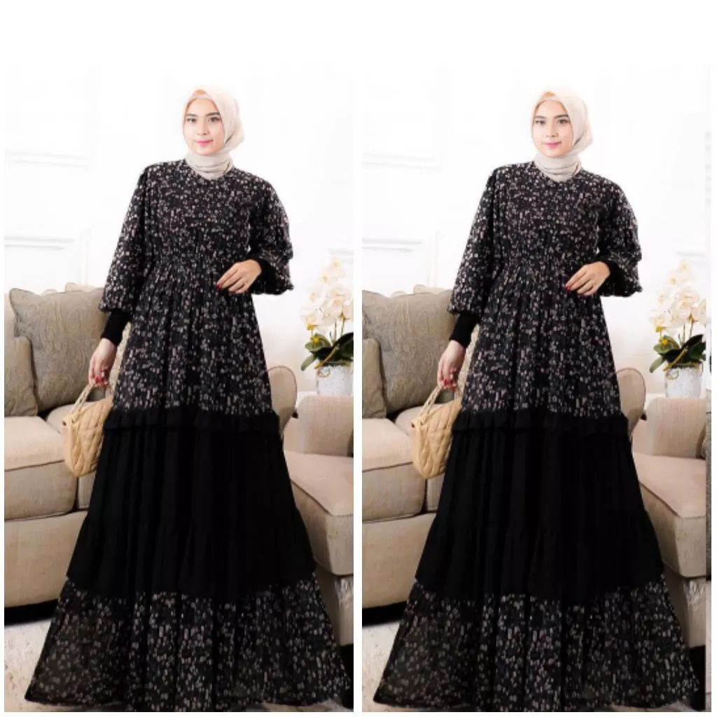 Linna dress gamis kondanan mewah bahan cerrutybabydoll gamis remaja gamis pesta terbaru fashion muslim perempuan 2022