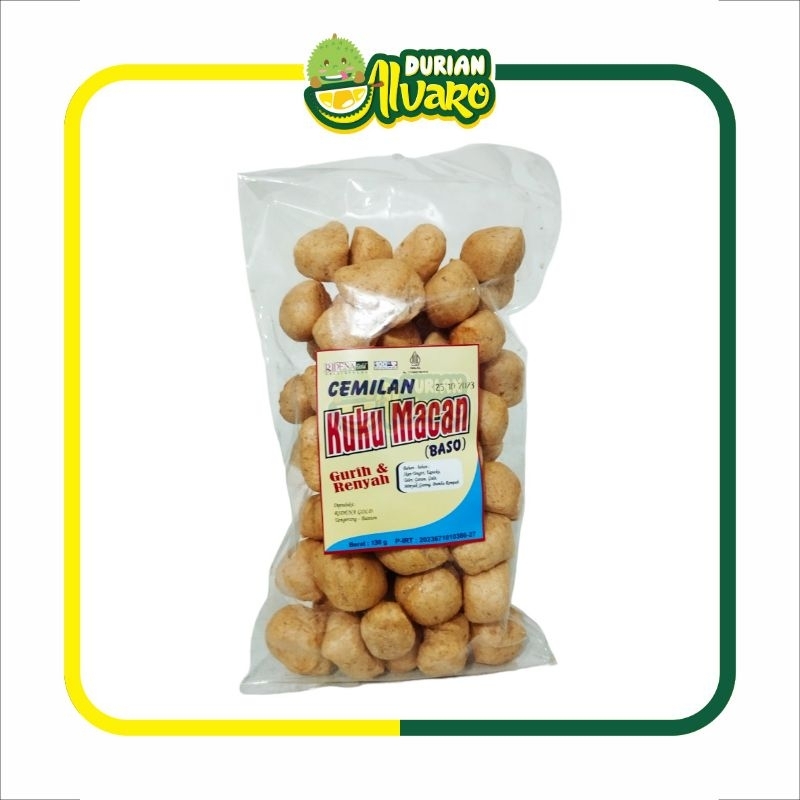 

Kerupuk Baso Ikan / Krupuk Kuku Macan Ikan Tengiri 130gr