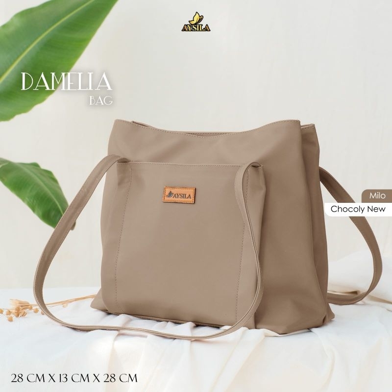 PRE ORDER TOTEBAG DAMELIA BY AYSILA TAS KERJA KULIAH KANTOR BAHAN CHOCOLY ANTI AIR PREMIUM