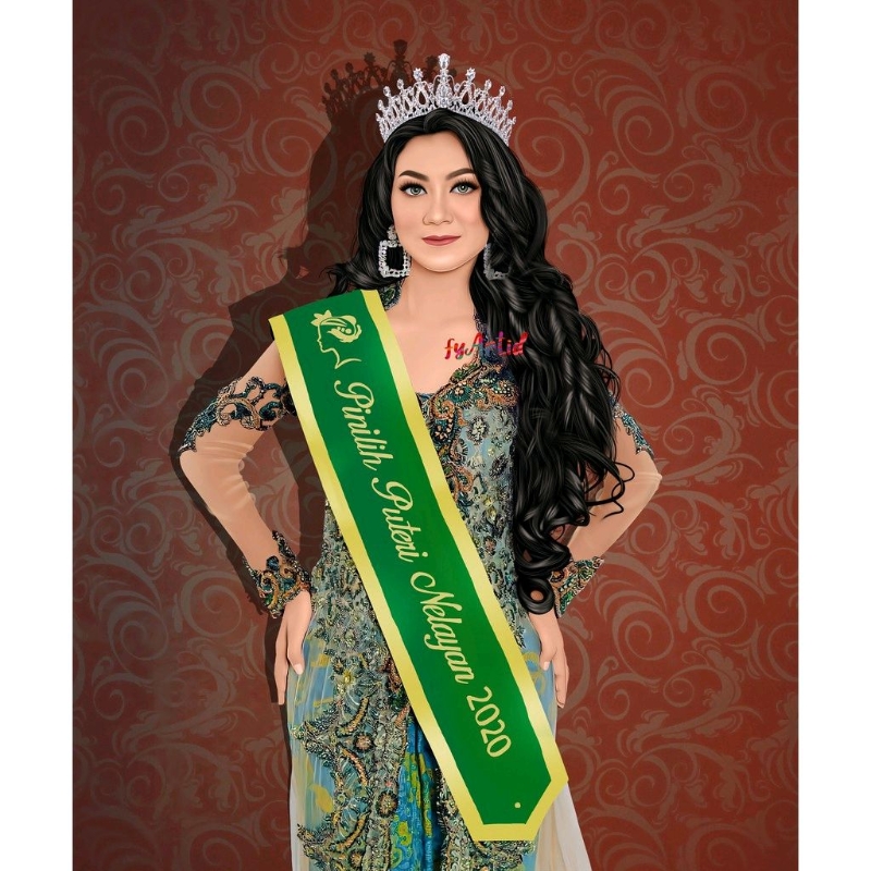 Smudge Painting/Karikatur Wajah/Vektor Wajah/Desain Foto/Karikatur Wisuda/Smudge/Smudge Wajah/Smudge