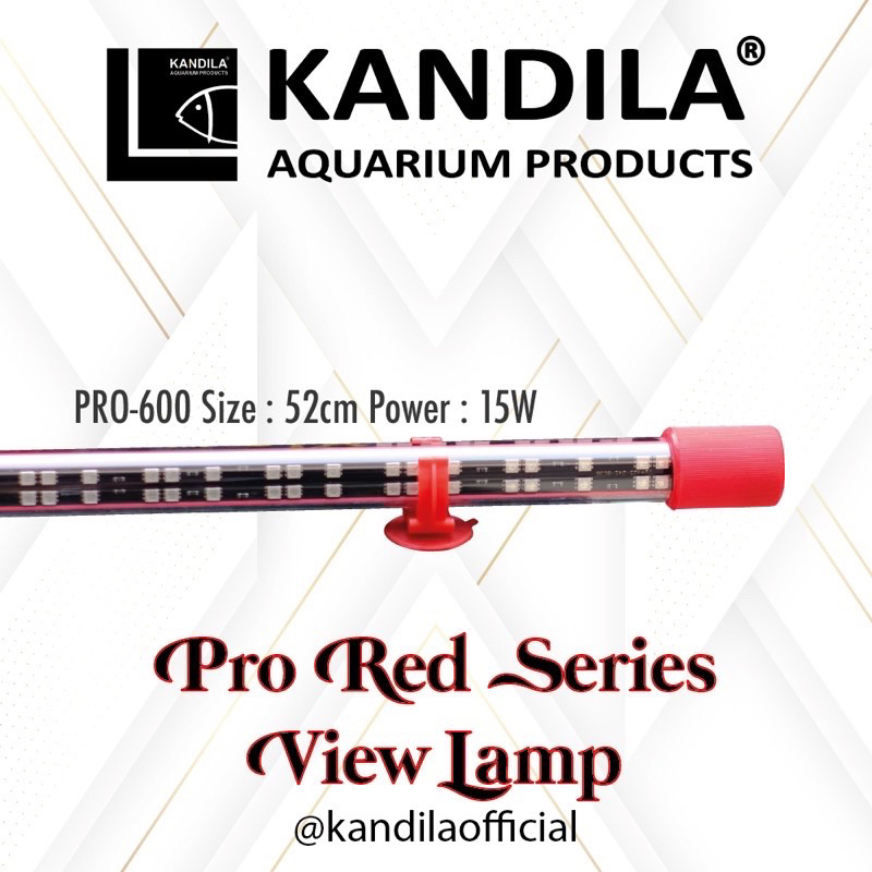 Kandila Pro Red View 400 &amp; 600 Lampu Super Red gantung Menambah Warna merah pada ikan