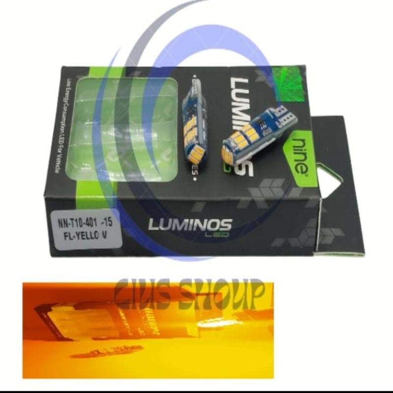 LAMPU LED T10 15 JELLY MODE KEDIP/FLASH NINE UNTUK SEIN SENJA PLAT NOMOR DAN STOP REM VARIO MOTOR MOBIL