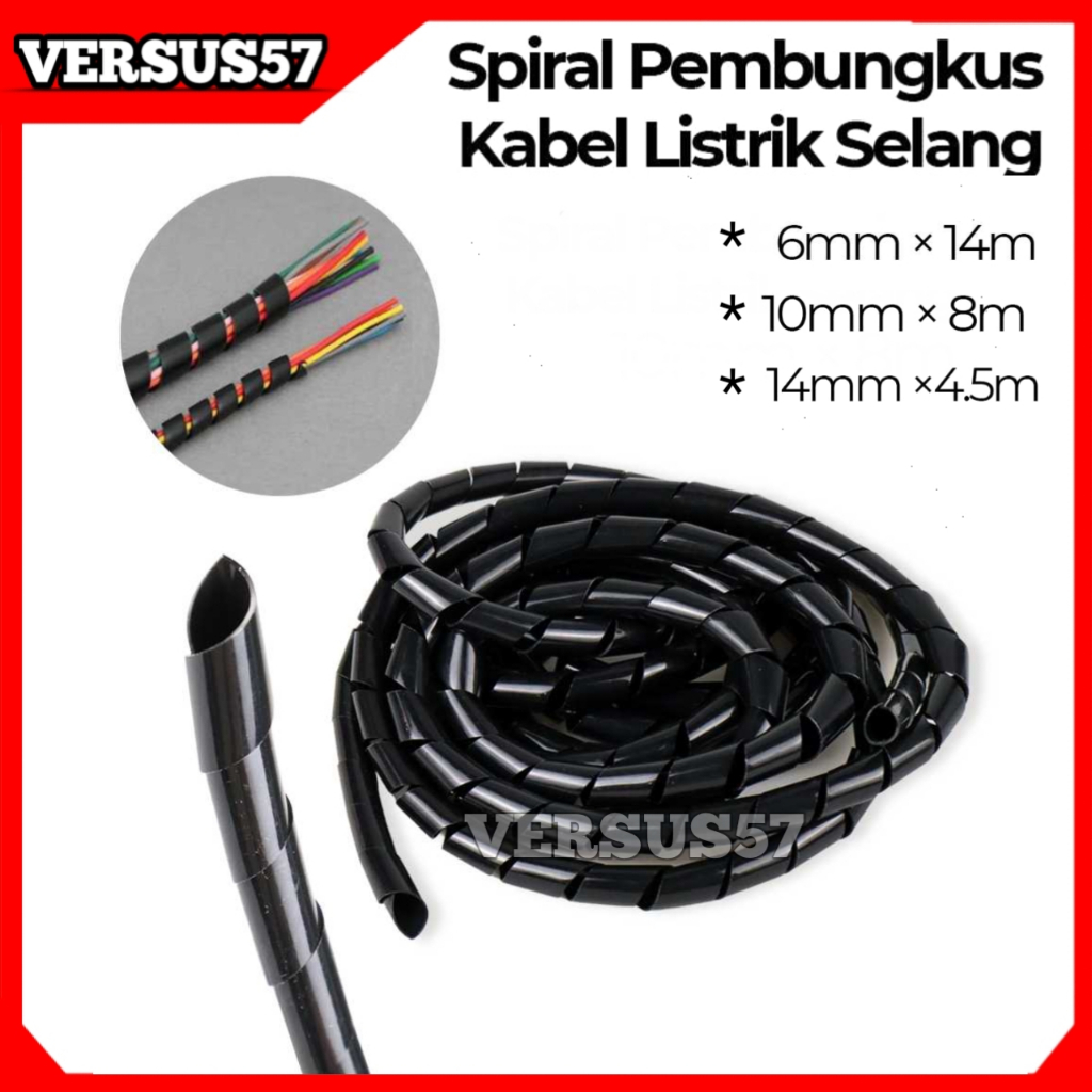 Spiral Pembungkus Pelindung Kabel Listrik Selang
