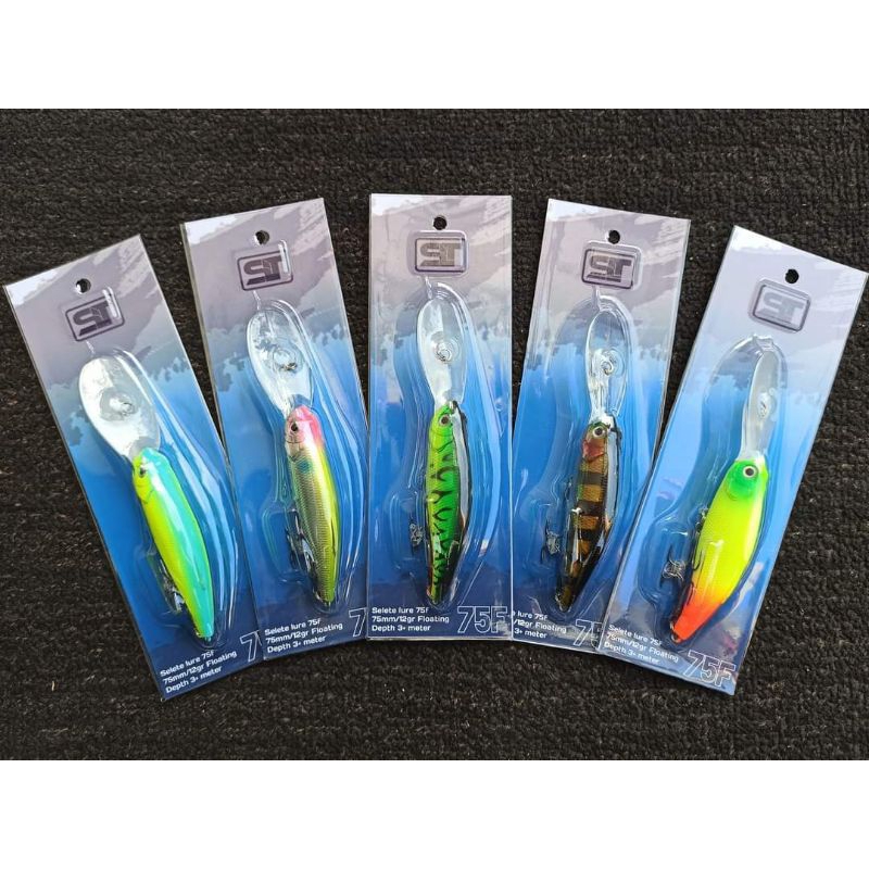 Selete Lure 75F - umpan casting / troling muara lidah panjang killer untuk blackbass