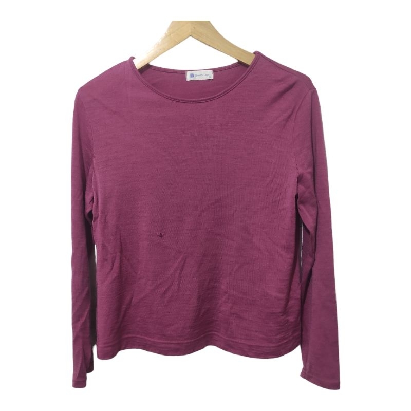 long sleeve t-shirt wool graceful days size m (minus)