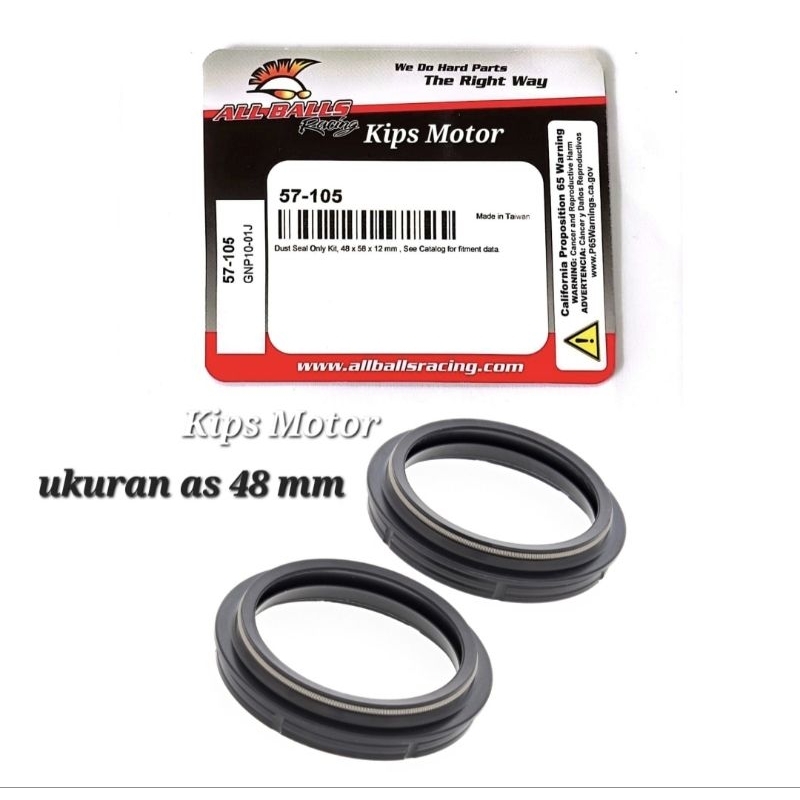 Seal debu shock depan usd Yamaha  YZ 125 YZF 250 450 F X  KTM Husqvarna TC TE FC FE 125 250 300 350 